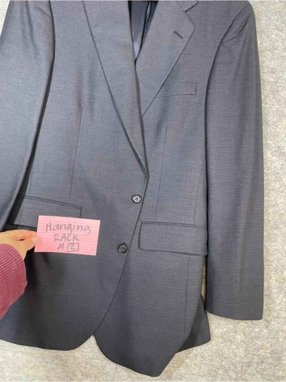 Jos. A. Bank Wool Blazer Gray Classic Career Business Formal Sport Coat Suit